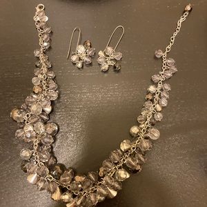 Statement necklace and earring set